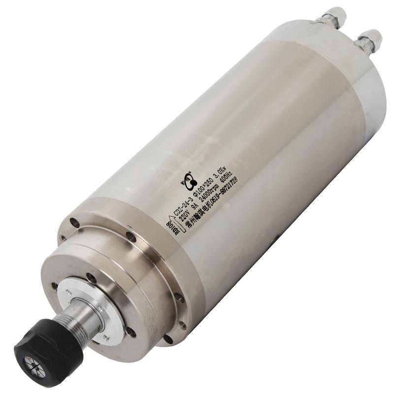 Cnc spindle motor water cooled spindle motor 3kw 100mm diameter high speed spindle motor